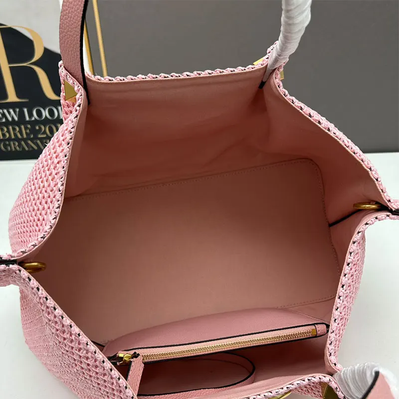 Women Tote Bag Large Capacity Travel Shopping Bags High Quality Leather Canvas Lafite Handbag Fashion Design Shoulder Crossbody