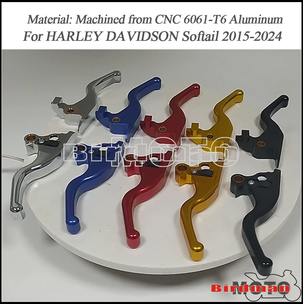 Комплект рычагов тормоза сцепления для Harley Softail FXBR FXBRS FXSB FLDE FLSTN/I FLFB FXFBS FXFB FLHCS FLHC 15-24