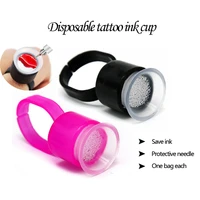 tattoo rings cups disposable makeup glue holder tattoo ink adhesive palette plastic nail art polish eyelash extension container