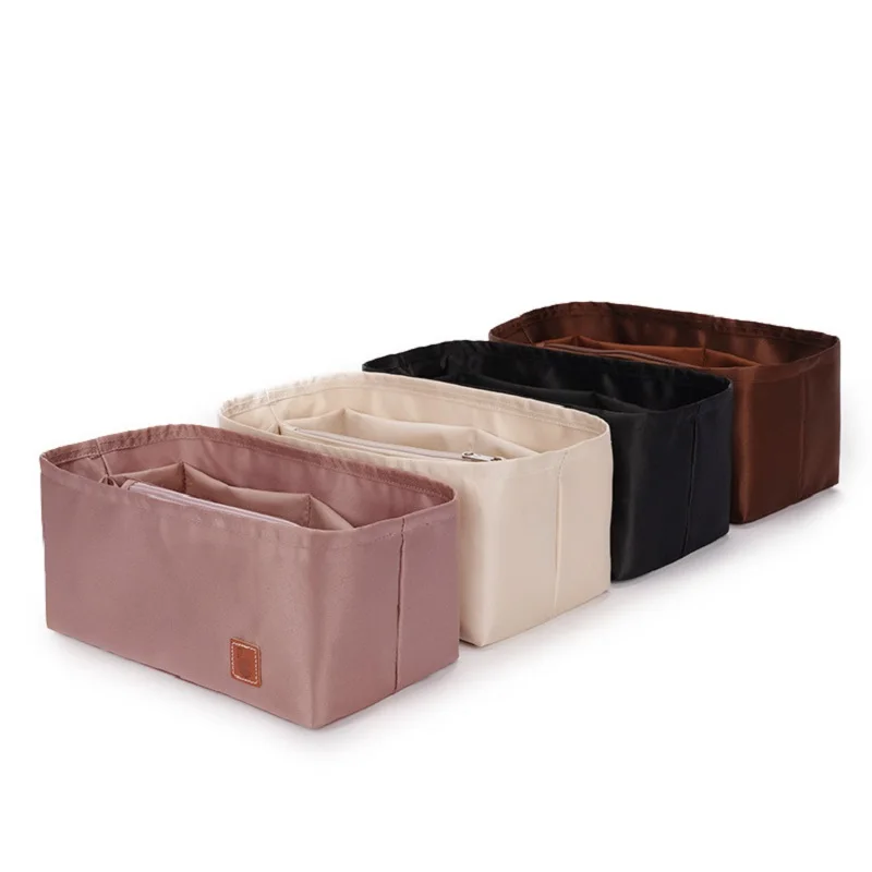 Модная атласная сумка-вкладыш для сумок 26 30 34 органайзер кошелька сумка-тоут