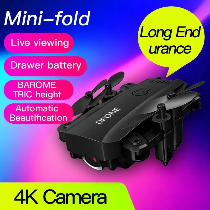 S107 Foldable Mini Drone RC 4K FPV HD Camera Wifi FPV Dron Selfie RC Helicopter Juguetes Toys for Boys Girls Kids