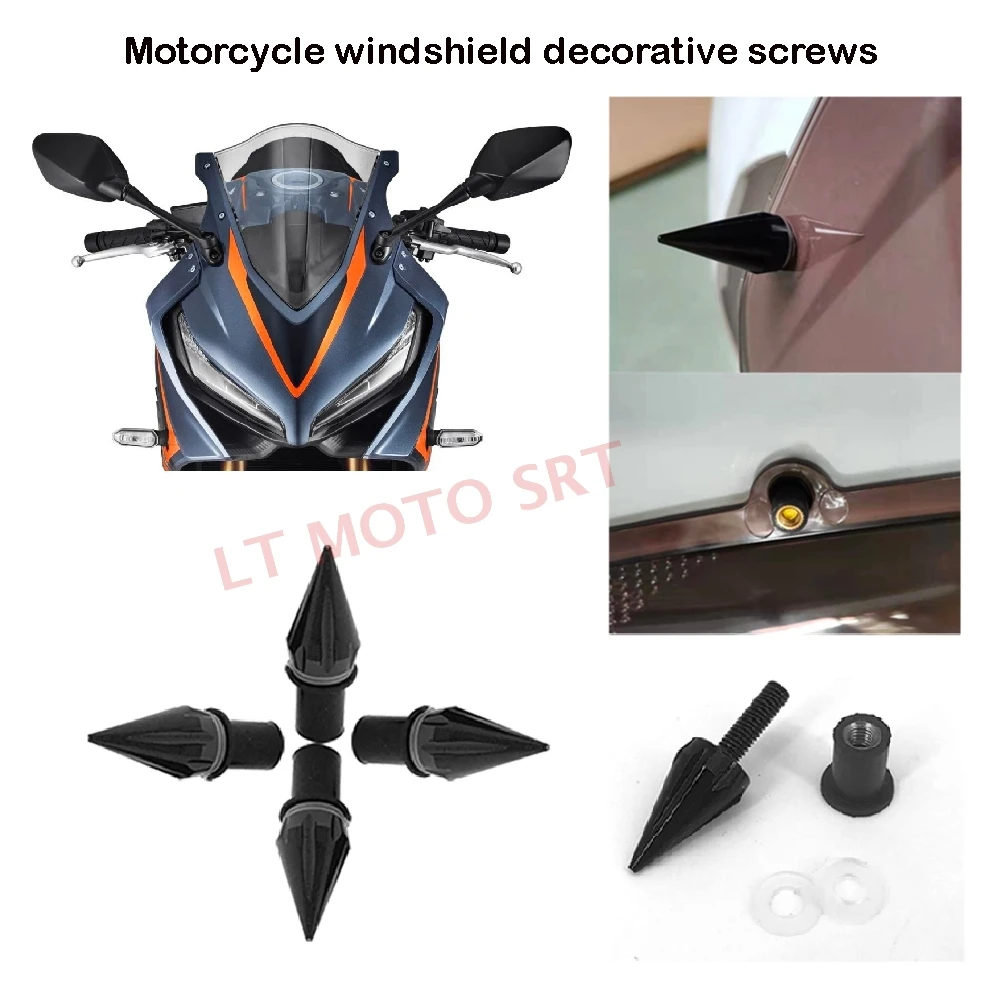 Motorcycle accessories Front Windscreen Decorative Screws Bolt Kit For Honda CBR 150R 250R 300R 400R 500R 650R 250RR 300RR 400RR