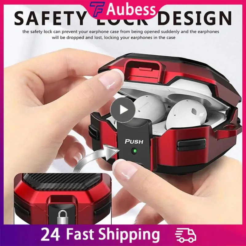 

For Galaxy Buds Armor Cover Luxury Fundas 2 Live Earphone Case Switch Buckle For Samsung Galaxy Buds Case Live 2