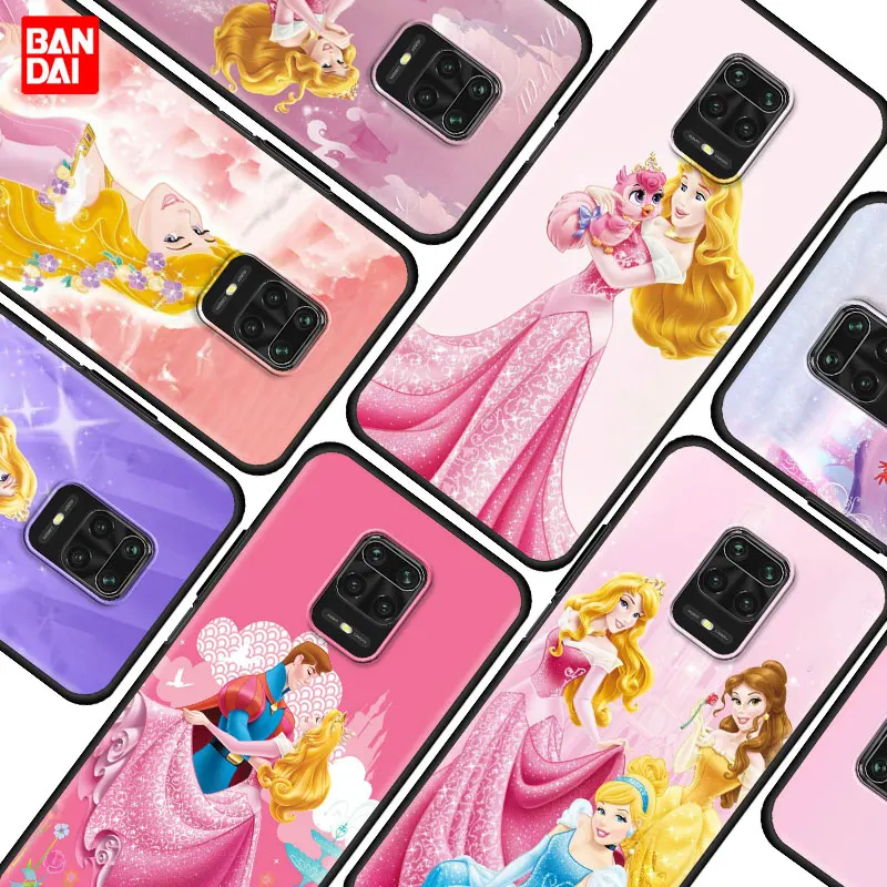 

Case for Xiaomi Redmi Note 7 8 9 9s 10 11 8T 11T Pro Plus 5G 4G Cell Soft Phone Shell Bag Korea Luxury Funda Disney Aurora