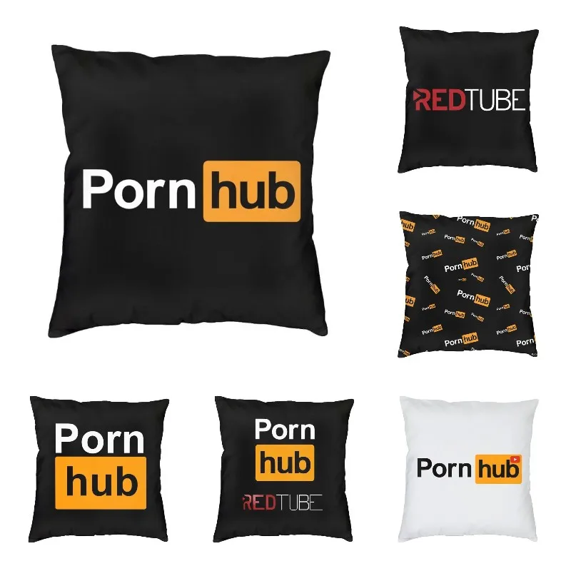 

Наволочки с логотипом Pornhub, наволочки для дивана, домашний декор, порно-хаб, квадратная Декоративная Подушка Чехол 40x40