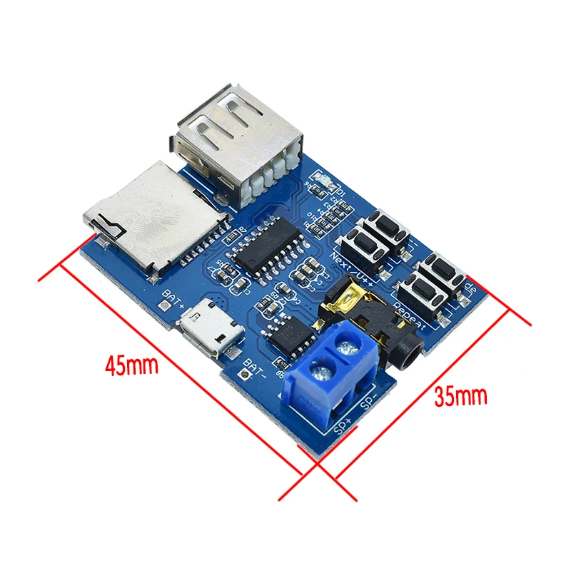 TF-карта U-Disk MP3 Плата декодера с форматом Module Расшифровка усилителей Audio Player |