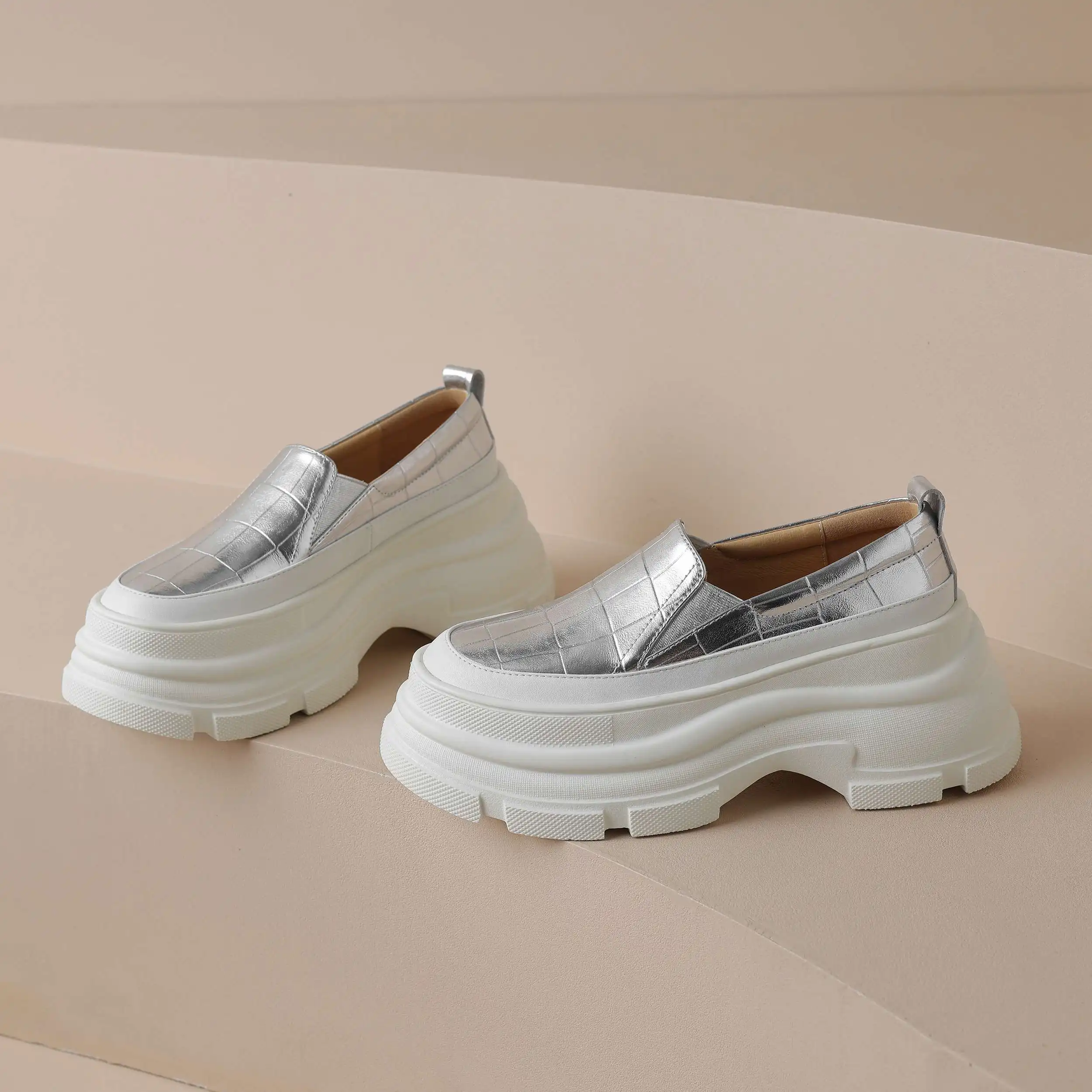 Lanxuryee 2024 фирменная обувь из коровьей кожи на толстой подошве увеличивающая рост