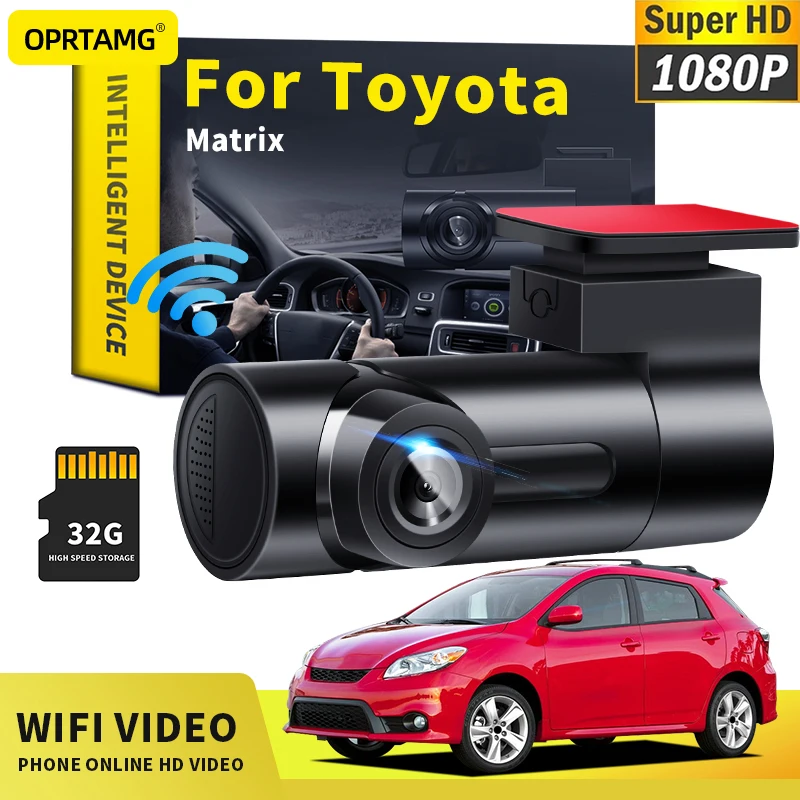 

For Toyota Matrix 1997 1998-2018 2019 2020 2021 2022 OPRTAMG Car Dashcam Car DVR MSC 1080P HD Camera WiFi dash cam draadloos