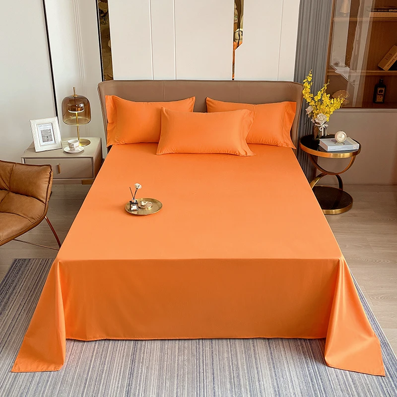 

Pure Cotton Bed Sheet Solid Color Bed em9 Sheet Fabric Bed Sheet_AN2617