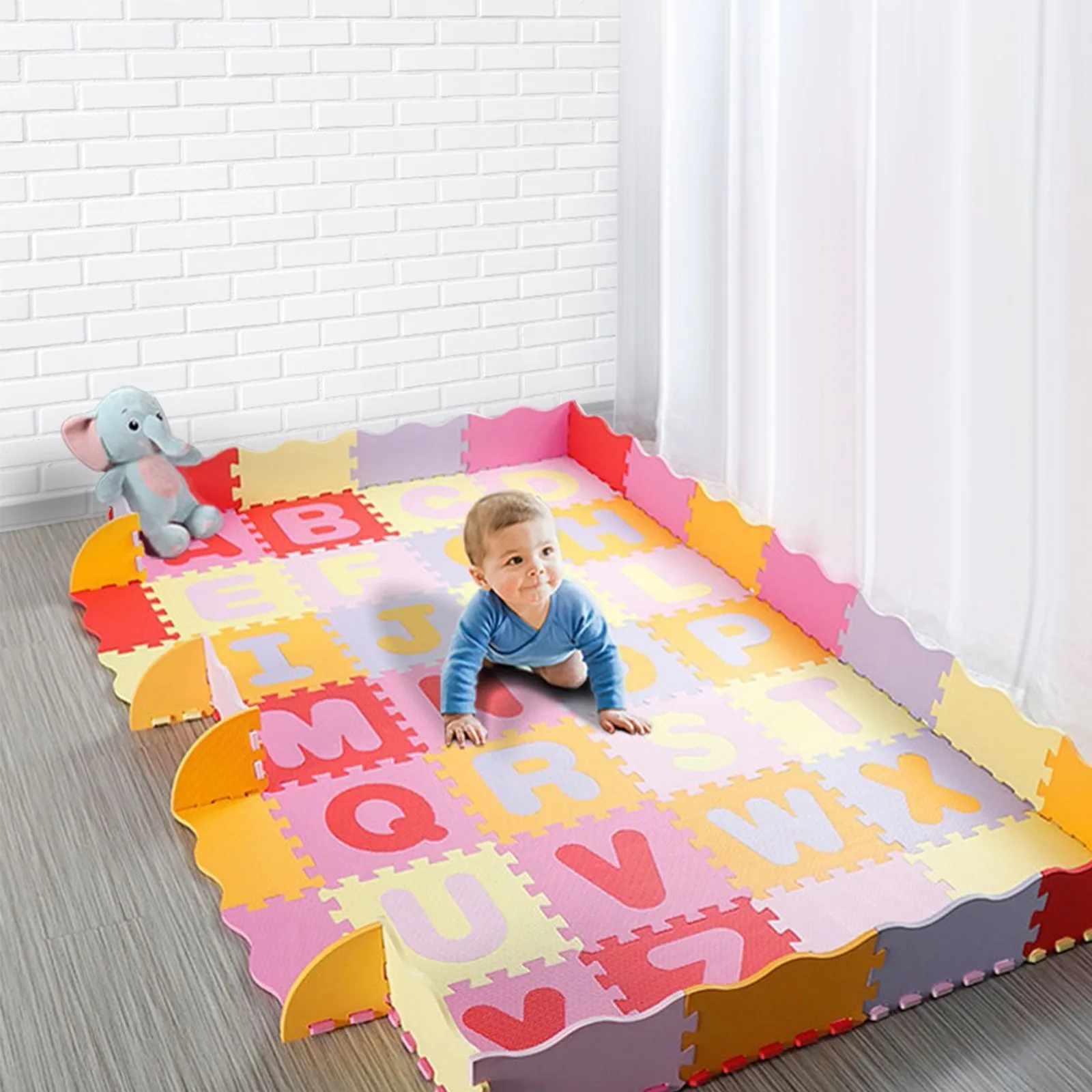 

Игровой коврик из пены для малышей с изображением букв алфавита