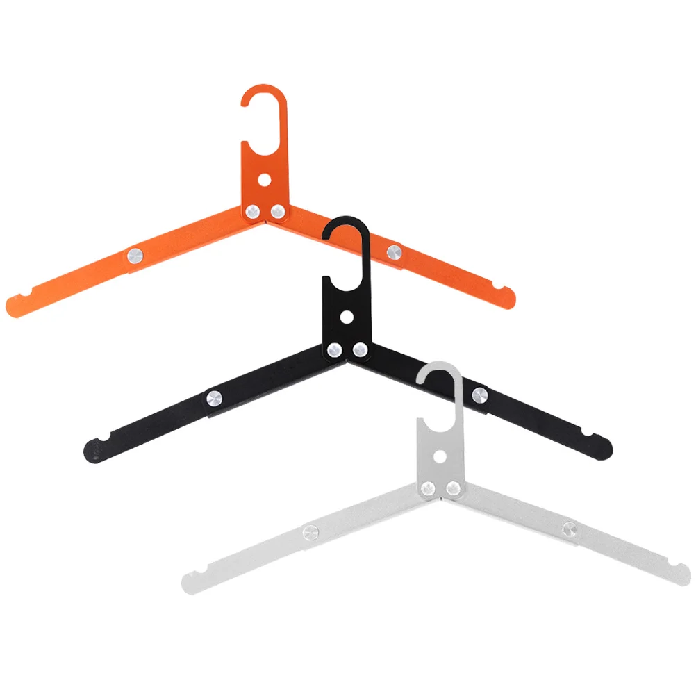 

Hangers Folding Pants Clothes Hanging Short Neck Metal Travel Coat Trousers Portable Closet Organizer Skirt
