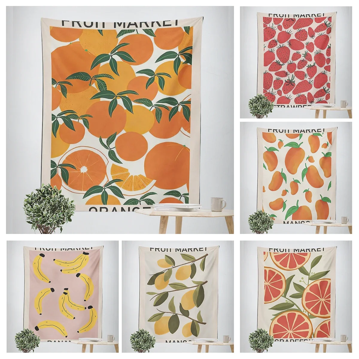 Домашний декор комнатный настенный гобелен в естественном стиле Настенный для