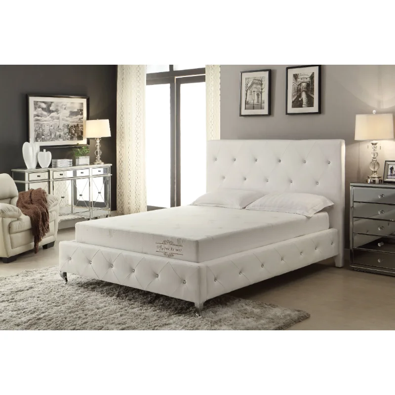 AC Pacific Aloe Vera 6" Memory Foam Mattress, Queen bedroom 