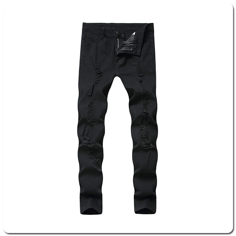 Kenntrice 2022 Men's Jeans Slim Ripped Casual Designer Stylish Style Skinny Fashion Walking Denim Pants For Man Fit Streetwear