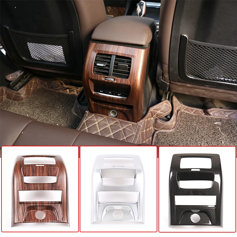

3Colors Car Interior Rear Air Conditioning Vent Kick Guard Cover Trim ABS Chrome For BMW X3 X4 G01 G02 2018-2019 Car Accessories