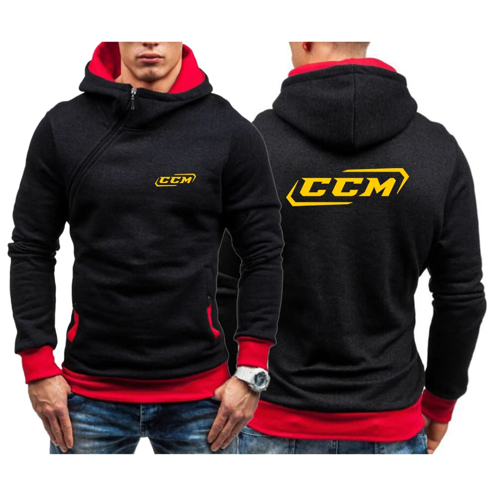 

2022 Men's CCM Printing Slim Cotton Hooded Zipper Jacket Sweatshirts Leisure Comfortable Hoodies Tops
