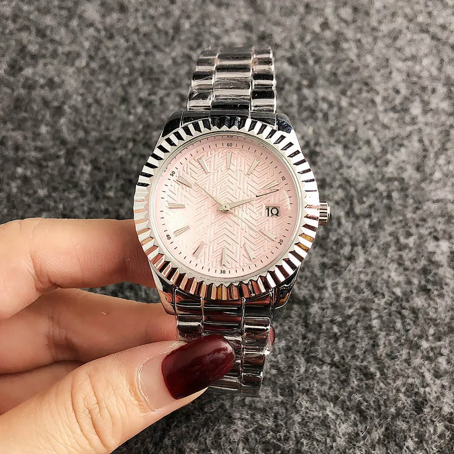 Brand Wrist Watches Women Girl Ladies Style Quartz Casual Steel Metal Band Clock m71