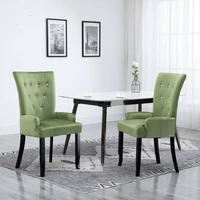 kitchen dining chairs mid century chair modern for dining room decor with armrests light green velvet