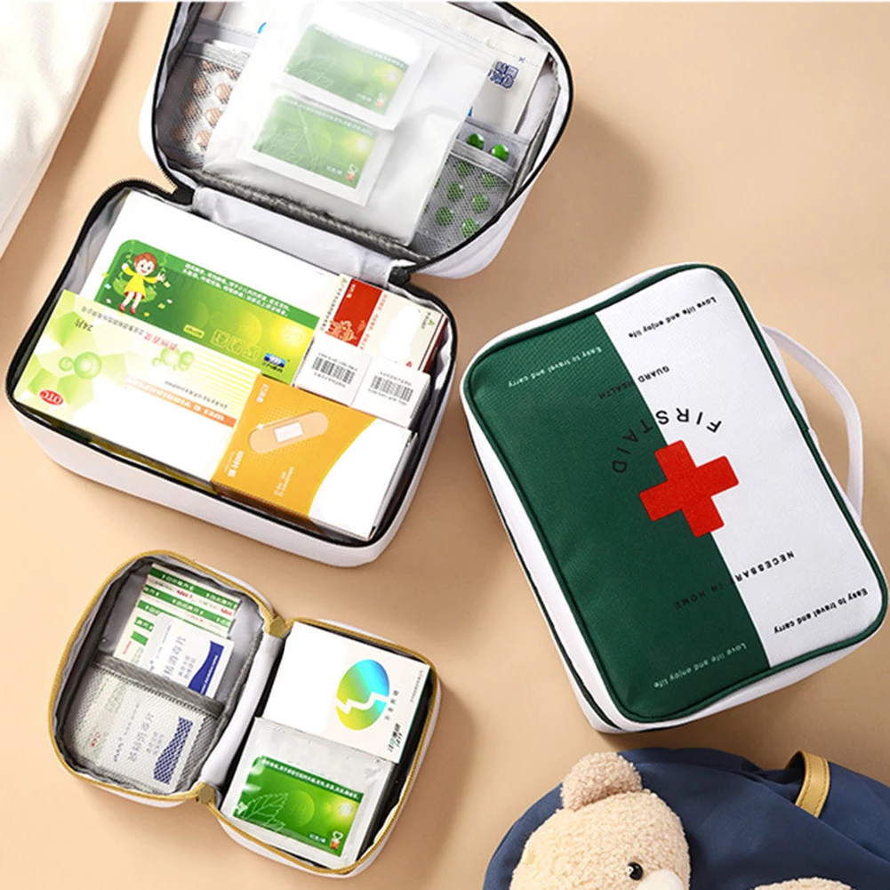 

Portable Waterproof First Aid Medical Kit Travel Outdoor Camping Emergency Survival Bag Medicine Storage Organizer Bag Pill Case
