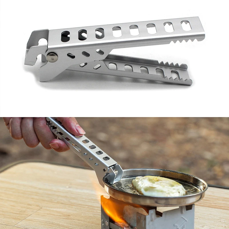 

Aluminium Anti-hot Alloy Pot Clip Bowl Gripper Pot Pan Gripper Holder Camping Pot Pan Gripper Handle Kitchen Accessories