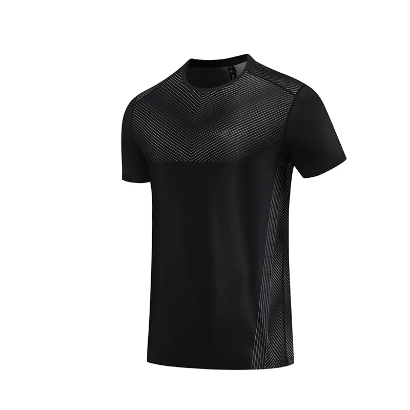 \Gym Shirt Sport T Shirt Men Short Sleeve Running Shirt Men Workout Training Tees Fitness Top 2023 Polyester Sport T-shirt