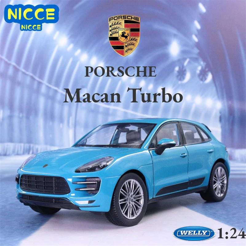 

WELLY 1:24 Porsche Macan Turbo SUV Sports Car Alloy Model Car Vehicles Diecast Car Kids Gift Car Toys Collection B121