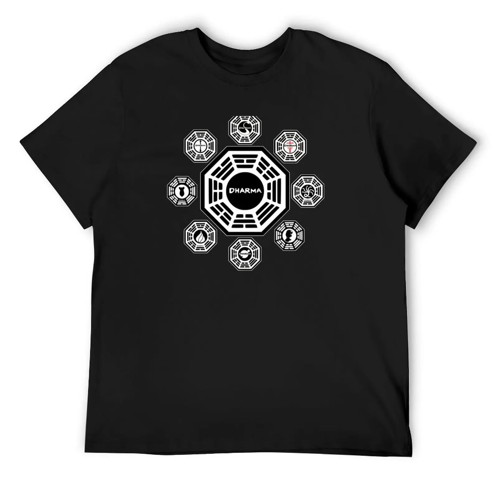Футболка Дхарма с изображением аниме футболки рисунком летняя одежда футболка