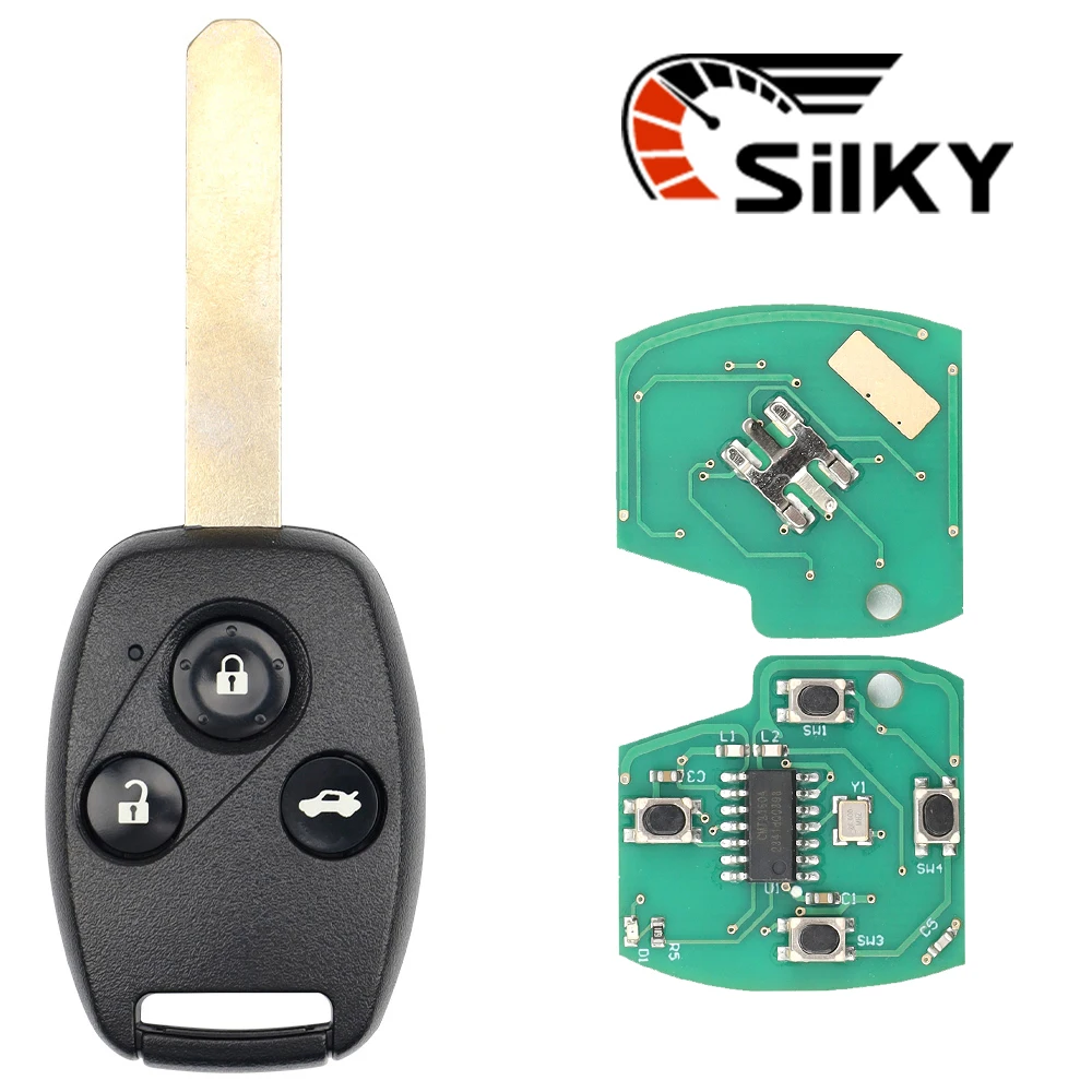 

SilKY OUCG8D-380H-A/382H/384H 313,8/315/433 МГц ID48/46 Дистанционный ключ для Honda Accord CRV HRV Fit City Jazz Odyssey Shuttle Civic