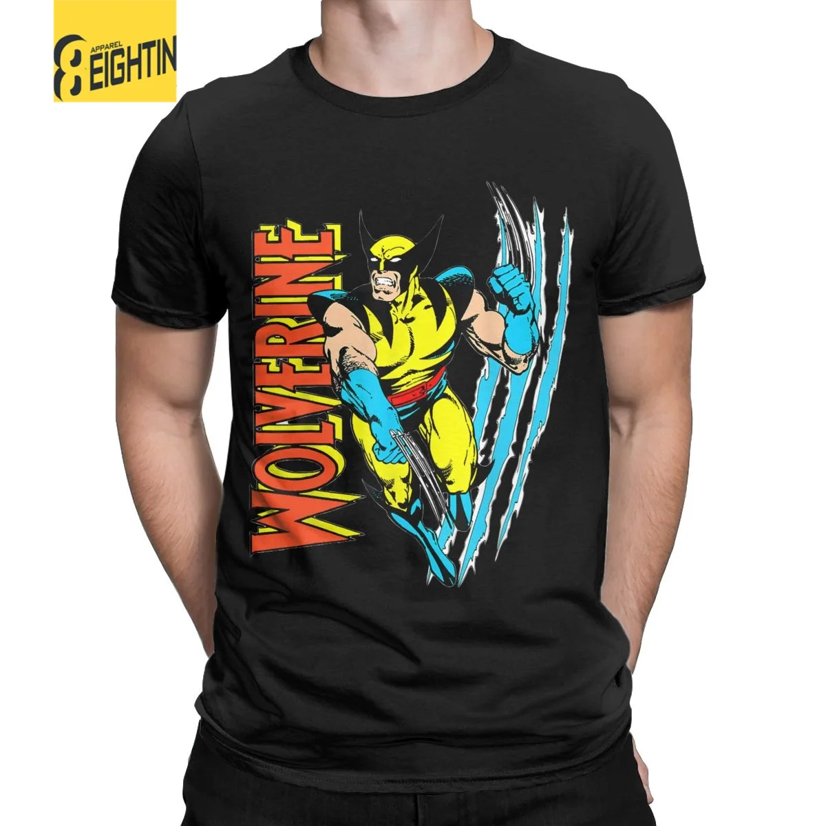 

Disney S Men Wolve Claw Slice Men T Shirt Wolverine Leisure Unisex Tees Short Sleeve O Neck T-Shirts Cotton Plus Size Clothes