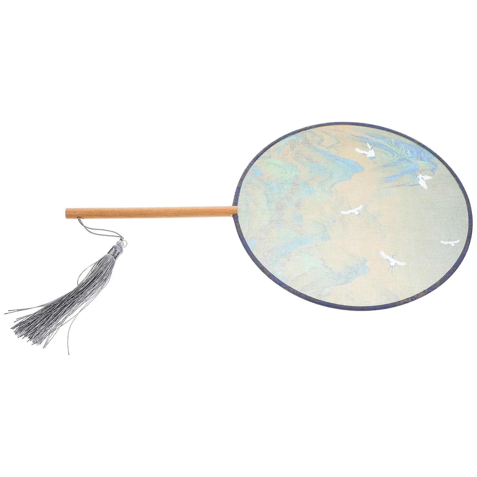 

Round Fan Woman Party Chinese Style Vintage Hand Wedding Fans Small Large Flower Child