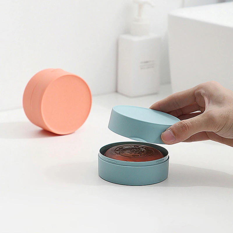 Водонепроницаемая Круглая Минималистичная Портативная Мыльница С Крышкой —