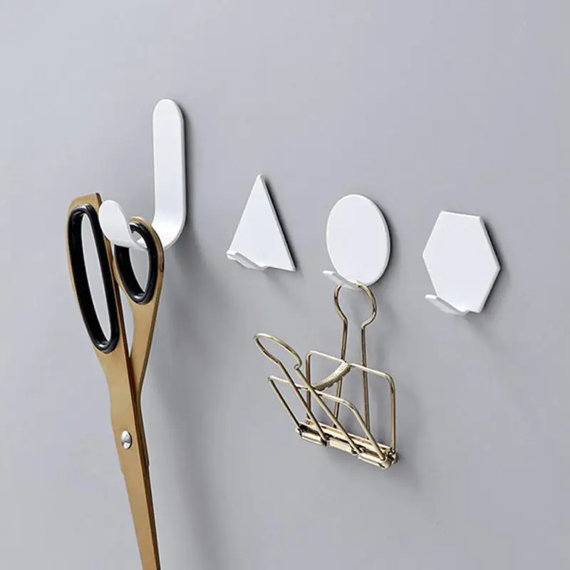 

Seamless Kitchen And Bathroom Wall Hanging Hanger Strong Viscose Adhesive Type 5pc Self Adhesive Wall Hook Nail-free A Hook 4pcs