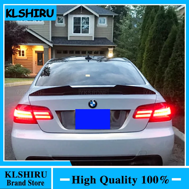 

PSM стиль для BMW E92 Спойлер 3 серии 2 двери E92 M3 и E92 Coupe 2005-2012 ABS задний спойлер губы крылья багажника автомобильный Стайлинг