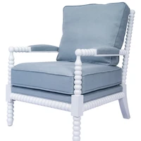 amazon hamptons furnitureoak wood linen fabric accent chair for living room furniture
