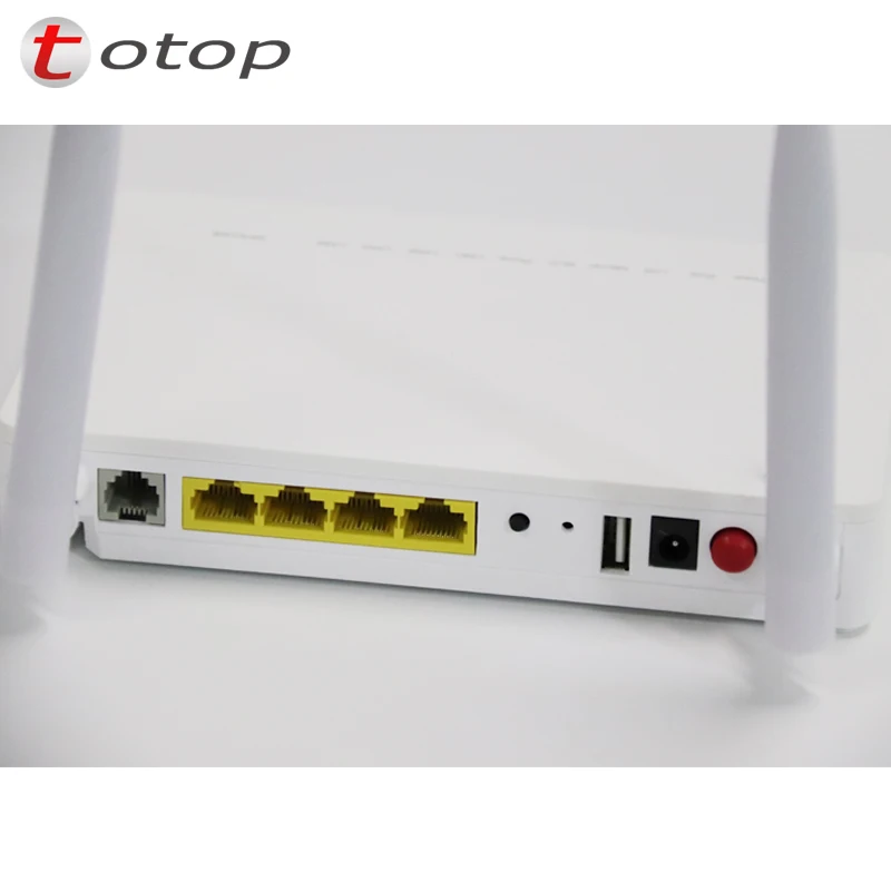 Бесплатная доставка 10 шт. F660 V8 GPON ONU Wifi ONT 1GE + 3FE 1USB 1TEL 5Dbi Внешний 100% новое