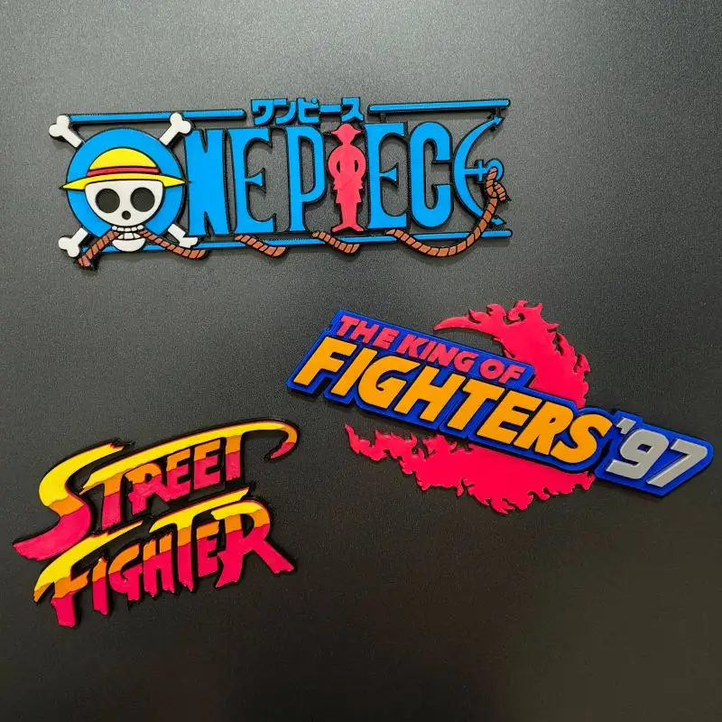 Аниме-фигурка Street Fighter 3D: стенд-лого-модель из PLA, персонажи Рю и Кен, для аркадных игр, косплея, выставок, декоративное украшение, игрушка, подарок (art.: 3920dafc8ccdb) - 3920dafc8ccdb