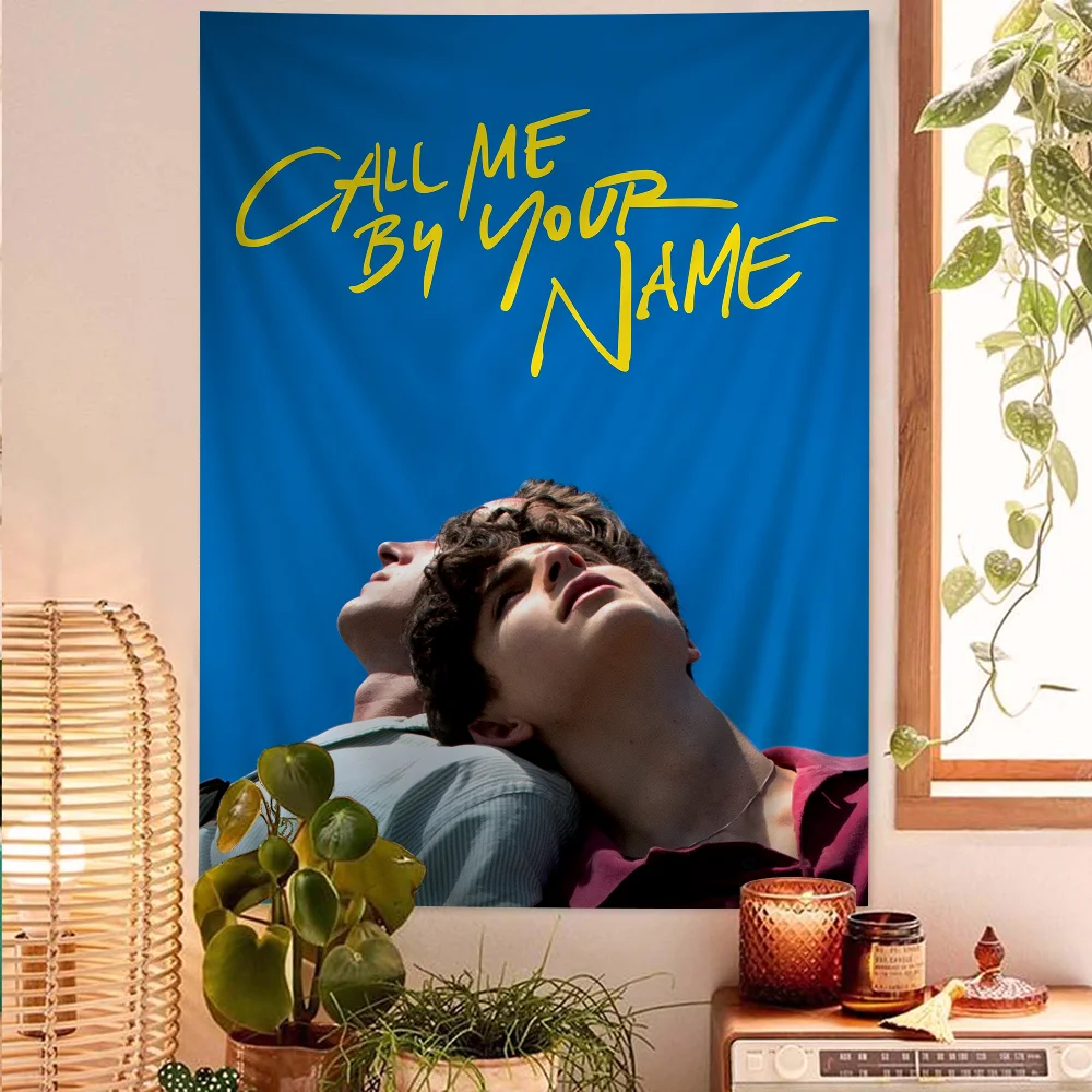Настенный гобелен с надписью Call Me by Your Name