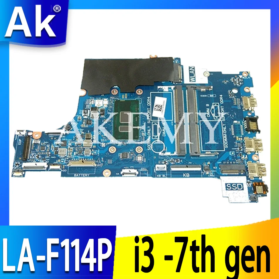 

For DELL Inspiron 15 5570 Laptop Motherboard CAL60 LA-F114P i3-7th gen CN-001YV2 001YV2 01YV2