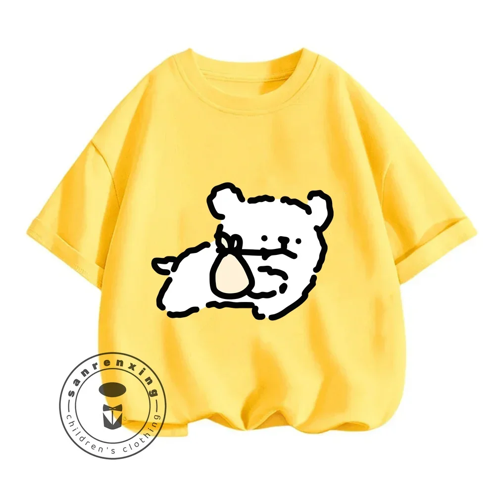 Летний Повседневный Детский Комплект Из Футболки И Шорт С Круглым Вырезом