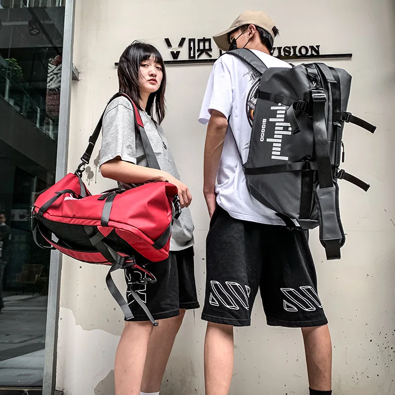 

Большая спортивная сумка для женщин и мужчин, водонепроницаемый рюкзак для фитнеса и йоги, дорожная сумка через плечо