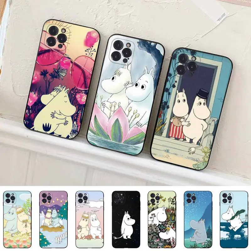 

Cute Cartoon hippo Phone Case For iPhone 8 7 6 6S Plus X SE 2020 XR XS 14 11 12 13 Mini Pro Max Mobile Case