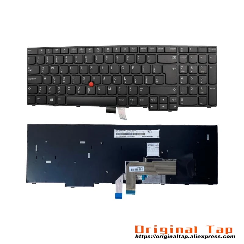 Клавиатура SK Slovakian для Lenovo Thinkpad E570 E570c E575 01AX144 01AX184 01AX224