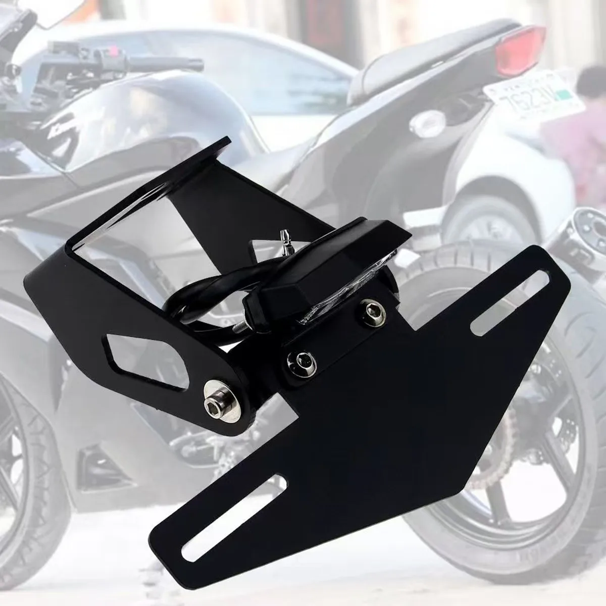 

Держатель Номерного Знака Для Kawasaki Ninja 400/250 Z400 2018-2022, Точная Рамка-элиминатор Из Алюминия CNC 6061