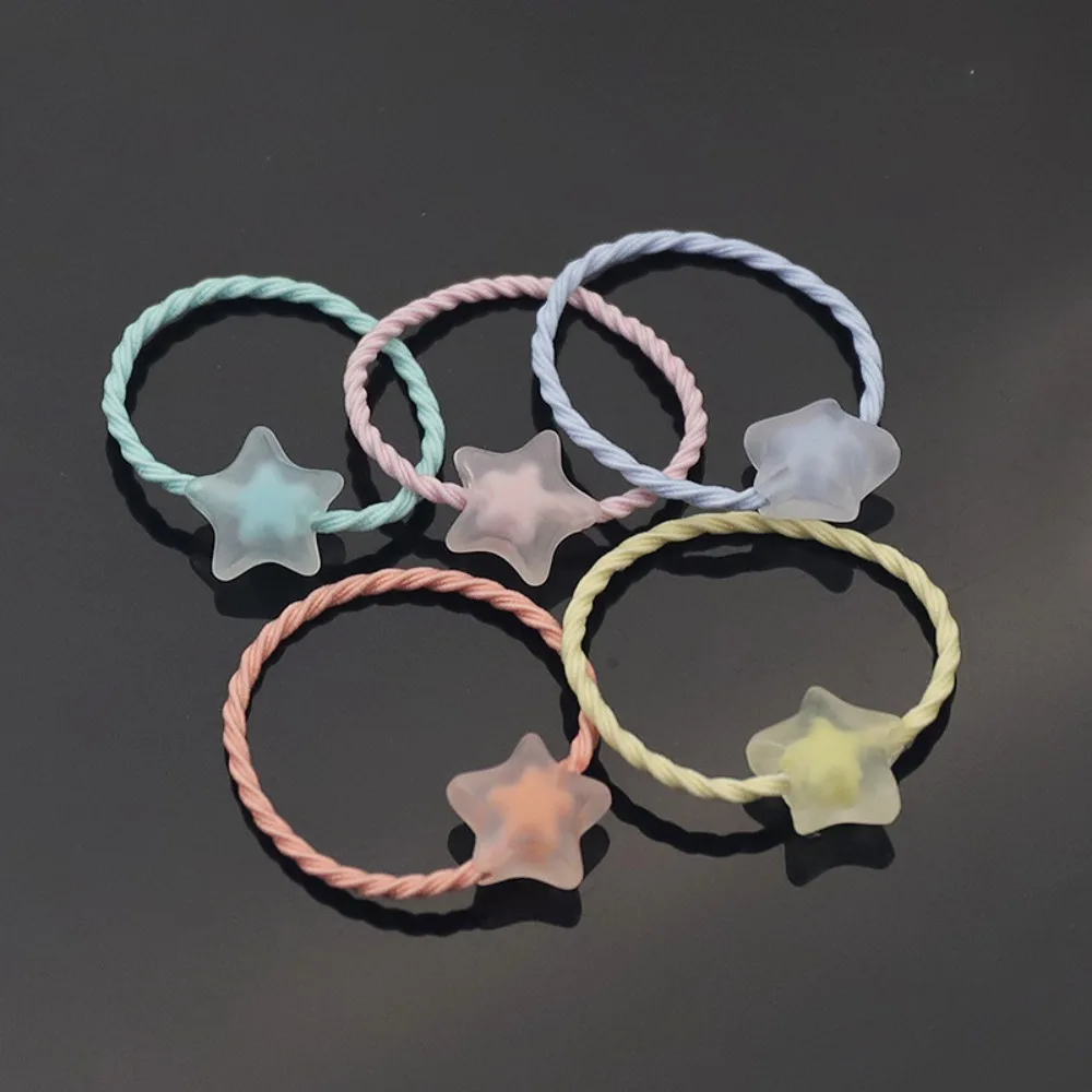 10 шт. милая веревка для волос кролика ярких цветов мини-плетеная резинка высокая