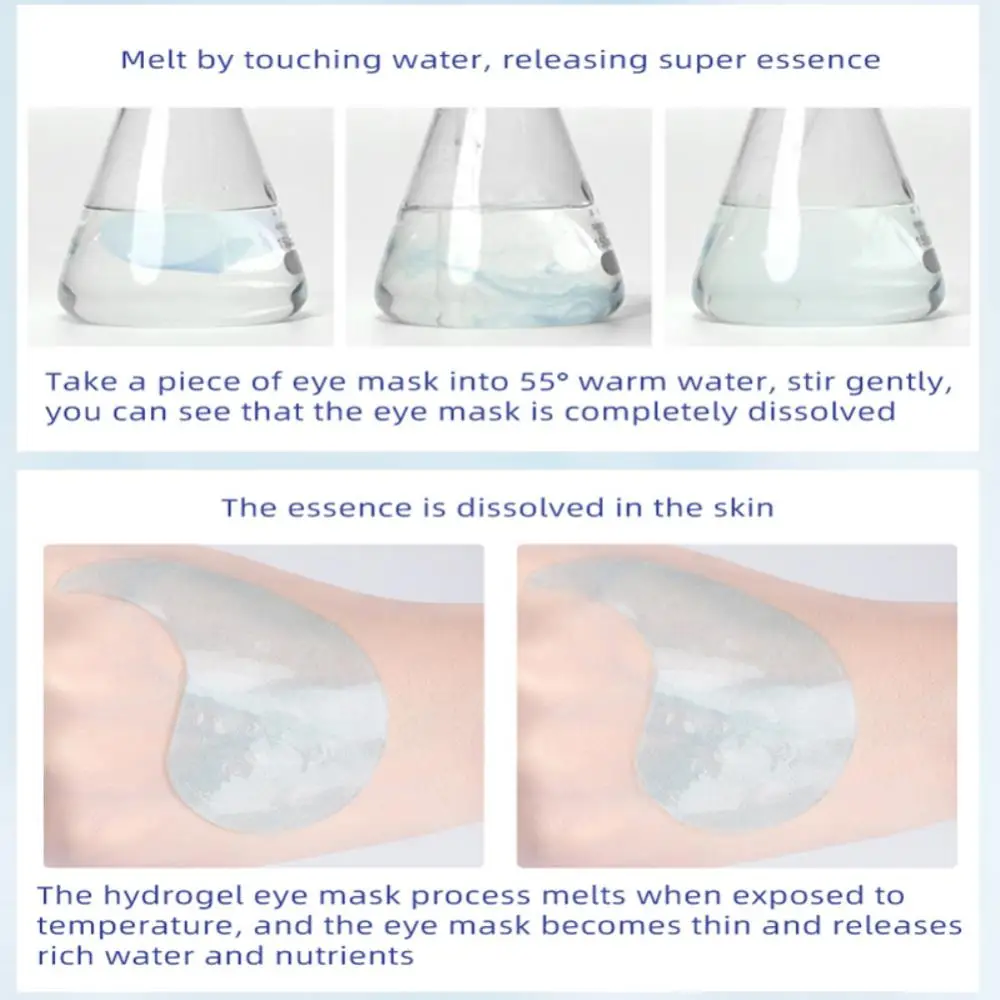 Патчи для области вокруг глаз с гиалуроновой кислотой гидрогелевые против