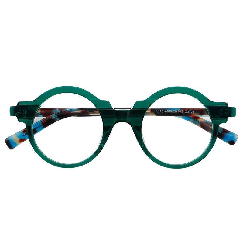 Винтажные ацетатные очки VCKA для близорукости круглые женские и мужские по