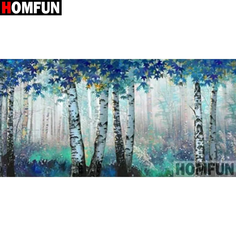 

Алмазная 5D Вышивка HOMFUN, набор для рукоделия «пейзаж, дерево», алмазная живопись «сделай сам», вышивка крестиком, украшение для дома, подарок