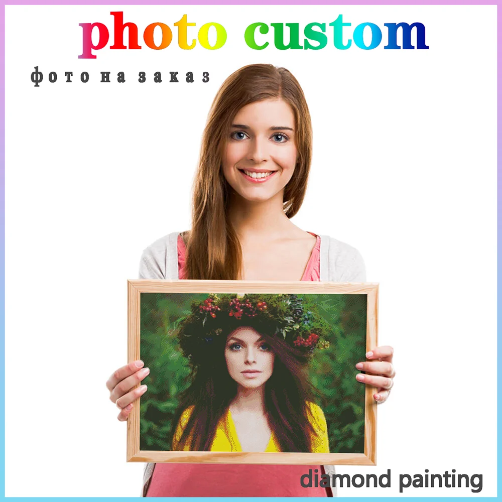 

HUACAN Full Square Photo Custom Diamond Painting DIY Diamond Mosaic Embroidery Sale Cross Stitch Home Decor Gfit