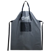 master apron kitchen simple cover restaurant coffee shop fashion plus logo can wiping waterproof oil protection