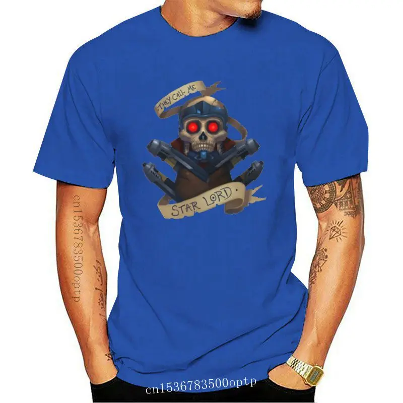 

Camiseta de algodón con estampado para hombre y mujer, camisa de manga corta con cuello redondo de Starlord, nueva